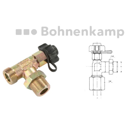 90° Schwenkverschraubung 15 L – M 18 X 1,5 – Verzinkter Stahl, Leichte Baureihe – Für Rohrleitungen & Hydraulik