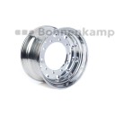 Jantă 11.75 x 22.5, ALV, Aluminiu, Argint<br>10/281/335, M20/M22, O26mm, MZ, ET 0<br>5000 kg - 130 km/h, incl. supapă, Polish+Accu-Shie