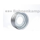 Jantă 11.75 x 19.5, ALV, Argint RAL9006<br>8/221/275, A3, O27mm, BZ, ET 0<br>3850 kg - 100 km/h